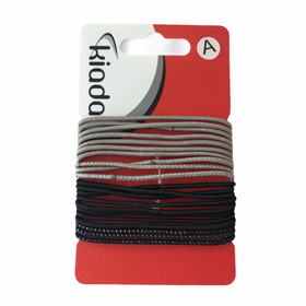 Ohuet hiuslenkit, beige/musta