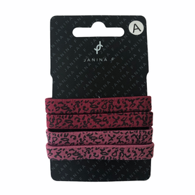 Leveät hiuslenkit, punainen