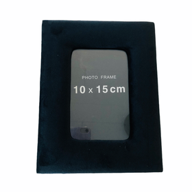 Valokuvakehys, musta sametti