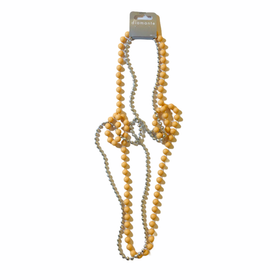Pitkä kaulakoru, oranssi/hopea