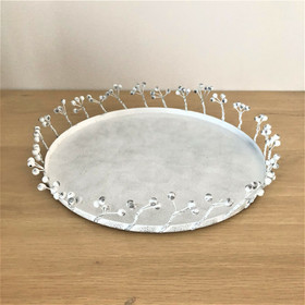 Metallitarjotin, valkoinen