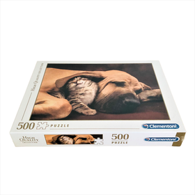 Palapeli, 500 palaa - Kissa ja koira