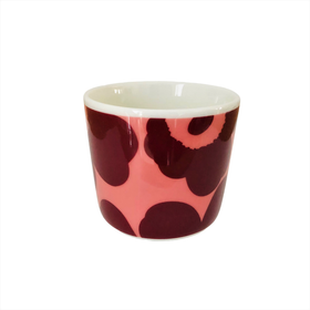 Kahvikuppi, Marimekko Oiva - tummanpunainen