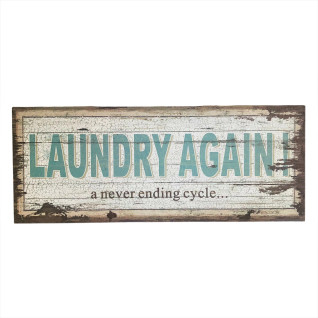 Puinen kyltti, Laundry