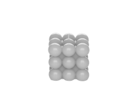 Kuplakynttilä, harmaa