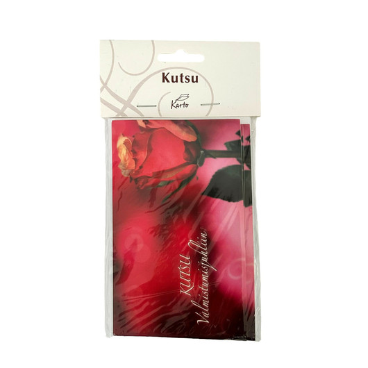 Kutsu valmistujaisiin 6 kpl, ruusu