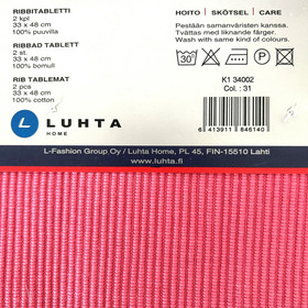 Pöytätabletti Luhta, pinkki - 2 kpl