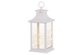 Lyhty LED-valoilla, valkoinen