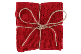 Kestoliina sydän, 2 kpl - punainen