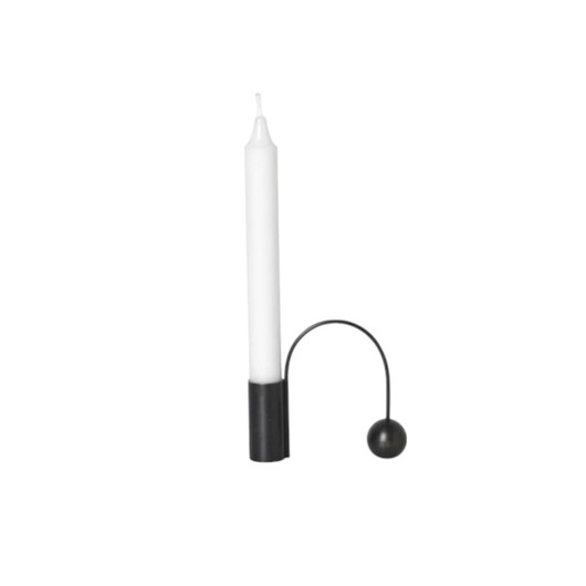 Kynttilänjalka, Ferm Living Balance - musta messinki