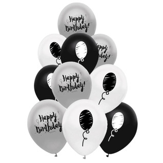 Ilmapallosetti, Happy Birthday - 10 kpl
