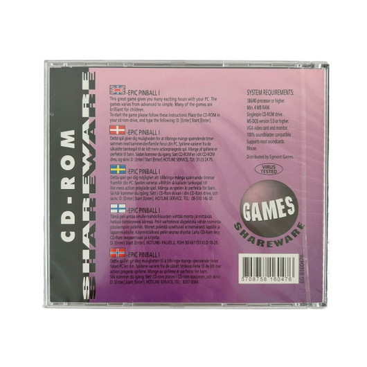 CD-ROM, Games Shareware vol. 8 - Epic Pinball 1