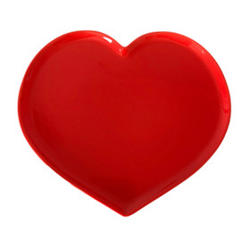 Tarjoilualusta, sydän - punainen