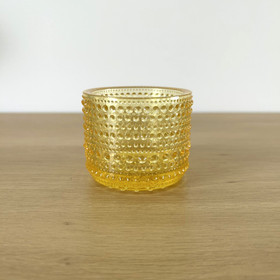 Kynttilälyhty Iittala Kastehelmi, sitruunankeltainen