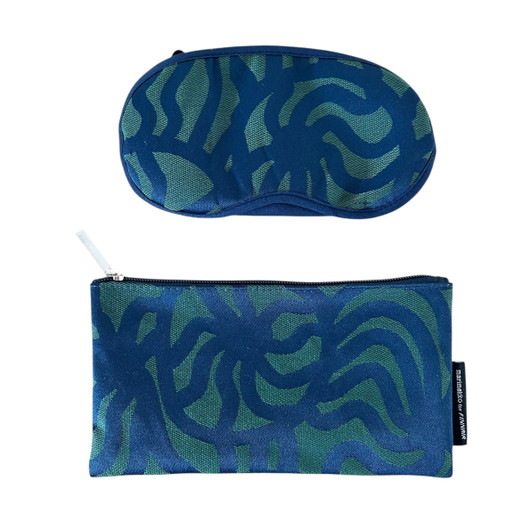 Meikkipussi ja silmälaput, Marimekko for Finnair - Joonas vihreä