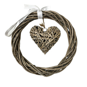 Kranssi, pyöreä - sydän