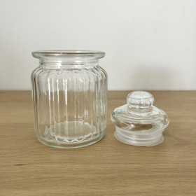 Lasinen säilytyspurkki, keskikokoinen