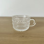 Kahvikuppi ja asetti, Iittala Kastehelmi - kirkas