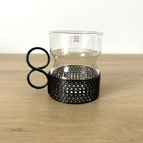 Tsaikka lasi, Iittala - musta