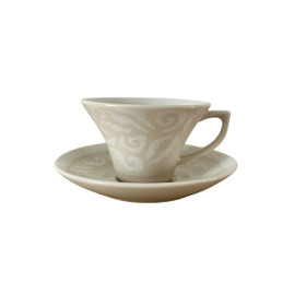 Kahvikuppi ja asetti, Pentik Vanilja