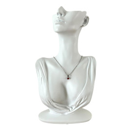 Kaulakoru, hopea - punainen