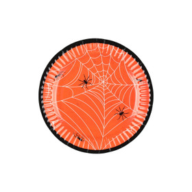 Kertakäyttölautanen, Halloween - hämähäkki