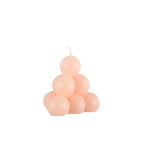 Kuplakynttilä, pyramidi - persikka