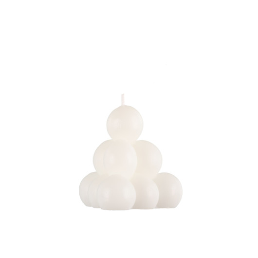 Kuplakynttilä, pyramidi - valkoinen