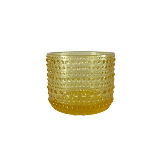 Kynttilälyhty Iittala Kastehelmi, sitruunankeltainen