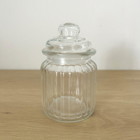 Lasinen säilytyspurkki, keskikokoinen