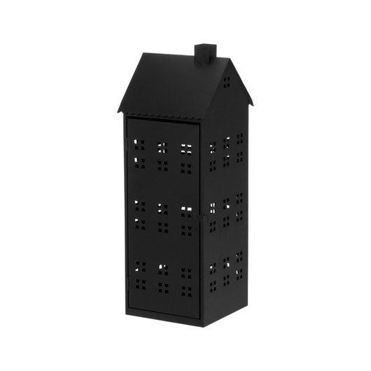 Suurikokoinen lyhty, musta 50 cm