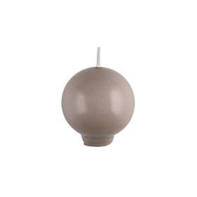 Jalallinen pallokynttilä, 2 kpl - tumma beige