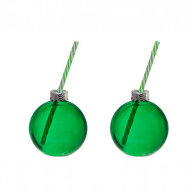 Pillilasi, joulupallo 2 kpl - vihreä