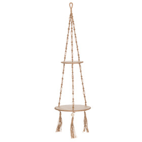 Roikkuva hylly, makramee