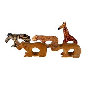 Servettirengas 5 kpl, Afrikan eläimet