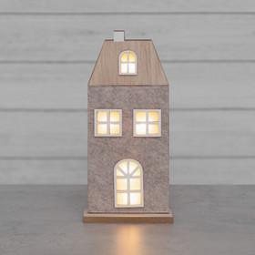 Valokoriste talo silhuetti LED-valolla, iso