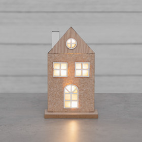 Valokoriste talo silhuetti LED-valolla, pieni