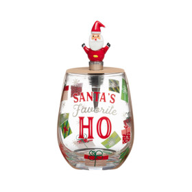 Viinilasi ja pullonsulkija, Joulupukki