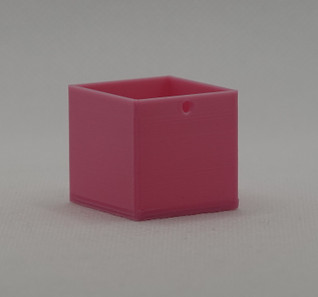 Lokerikkohyllyn laatikko 1:12, pinkki