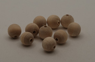 Puupallo 15 mm, 10 kpl