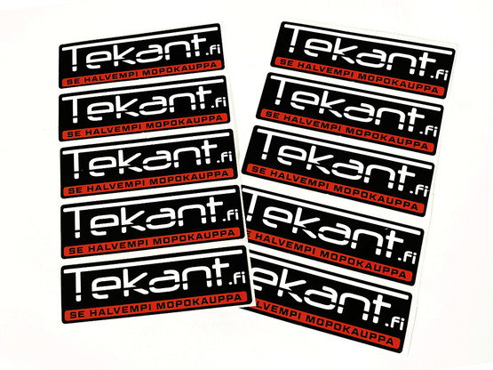Tekant.fi 1.0 tarrasarja 10kpl, punainen 10cm x 3cm
