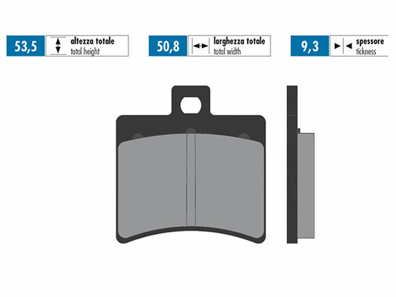 Polini Special Brake takajarrupalat (FT3020), Aprilia SR50