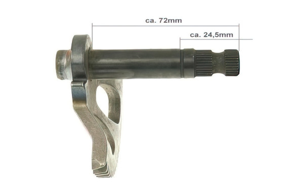 Käynnistyspolkimen akseli 72/24,5mm, CPI/Keeway skootterit