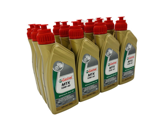 12x Castrol MTX vaihteistoöljy 10W-40, 1L