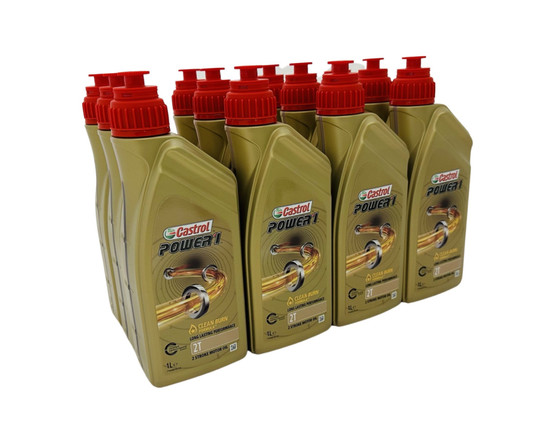 12x Castrol Power 1 2T-öljy 1L
