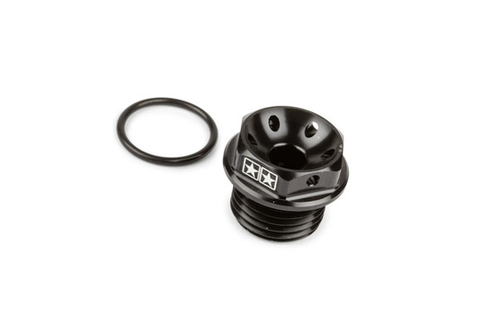 Stage6 öljyntäyttökorkki M16x1.5mm musta, Derbi Senda 06->