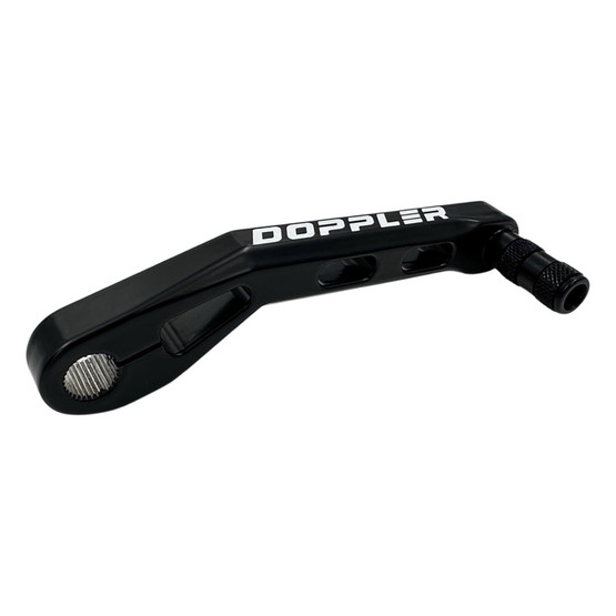 Doppler CNC käynnistyspoljin, musta, Yamaha/Peugeot skootterit 2T