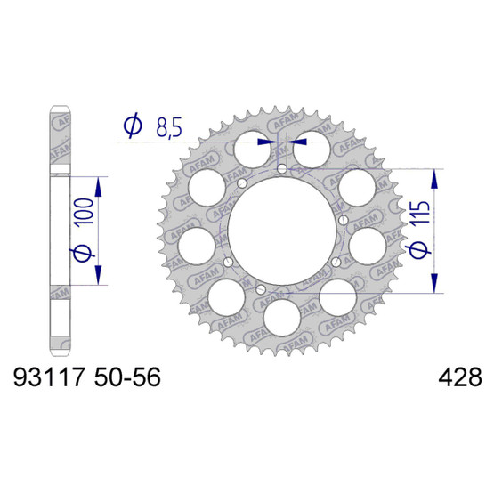 Hammasratas 56H (taka), Beta RR 03-05/CH Racing WSM/WXE
