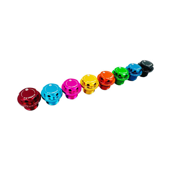 KRM öljyntäyttökorkki M16x2.0mm vaaleansininen, Minarelli AM6