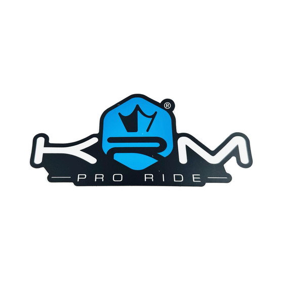 KRM Pro Ride XL tarra, sininen 17x8cm